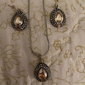 Dew Drops by Brighton earrings and pendant